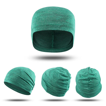 2PCS Quick-drying Running Caps Summer Breathable Cool Sports Hats Outdoor Cycling Hiking Baseball Skullies Stretchy Beanies Hat