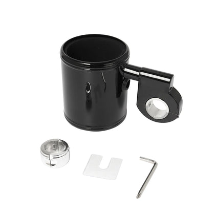 ABS Motorcycle Adjustable Cup Holder Handlebar Drink Bottle 22mm-32mm For Universal Harley Touring Road Glide Softail Sportster