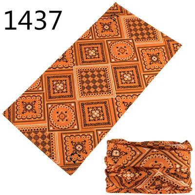 1401-1450 Magic Scarf Outdoor Sports Bicycle Headband Bike Cycling Bandana Neck Tube Warmer Bandanas Scraf Men Hiking Headband