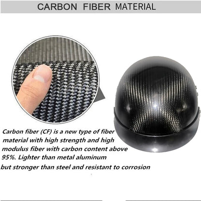 Genuine Carbon Fiber Motorcycle Helmet Headbone Cruiser Lightweight Vintage Retro Moto Motocross Harley Motorbike Half Helmets