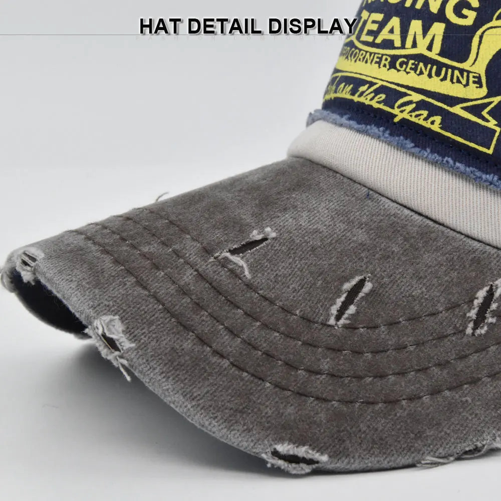 Baseball Cap Snapback Hat MOTORS RACING TEAM Sun hat Spring Autumn baseball cap Sport cap Hip Hop Fitted Cap Hat For Men Women