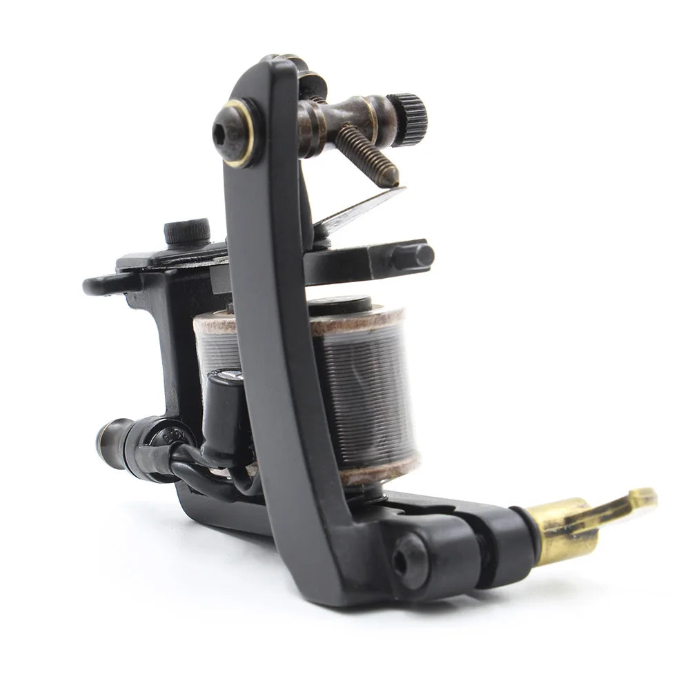 TRUE STAR Newest 10 Wrap Coils Hand-assembled Tattoo Machine Gun For Liner Shader Cast-iron Tattoo Machines