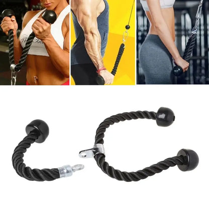 Triceps Gym Cable Push Pull Down Arm Press Bar Cable Rope Attachment for Workout Fitness Body Building Fitness Equipment