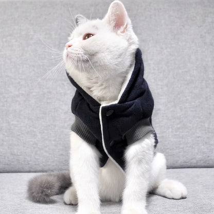 Winter Cotton Pet Cat Clothes for Small Cats Warm Cat Costume Katten Kedi Coat Jacket Puppy Pet Clothing Outfit ubranko dla kota