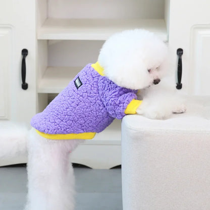 Winter Pet Dog Sweater Polar Fleece Warm Dog Clothes for Small Dog Coat Thicker French Bulldog Clothes Chihuahua Dog Accessories