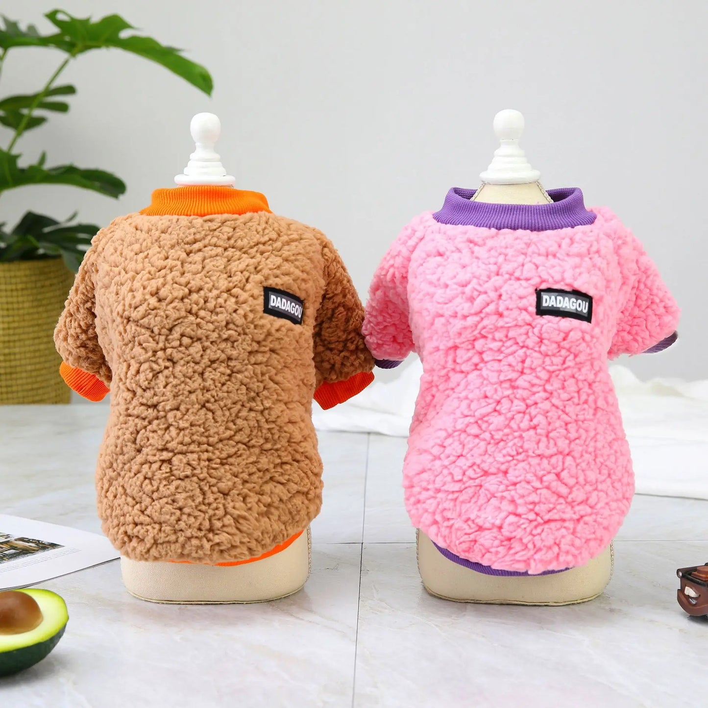 Winter Pet Dog Sweater Polar Fleece Warm Dog Clothes for Small Dog Coat Thicker French Bulldog Clothes Chihuahua Dog Accessories