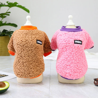 Winter Pet Dog Sweater Polar Fleece Warm Dog Clothes for Small Dog Coat Thicker French Bulldog Clothes Chihuahua Dog Accessories