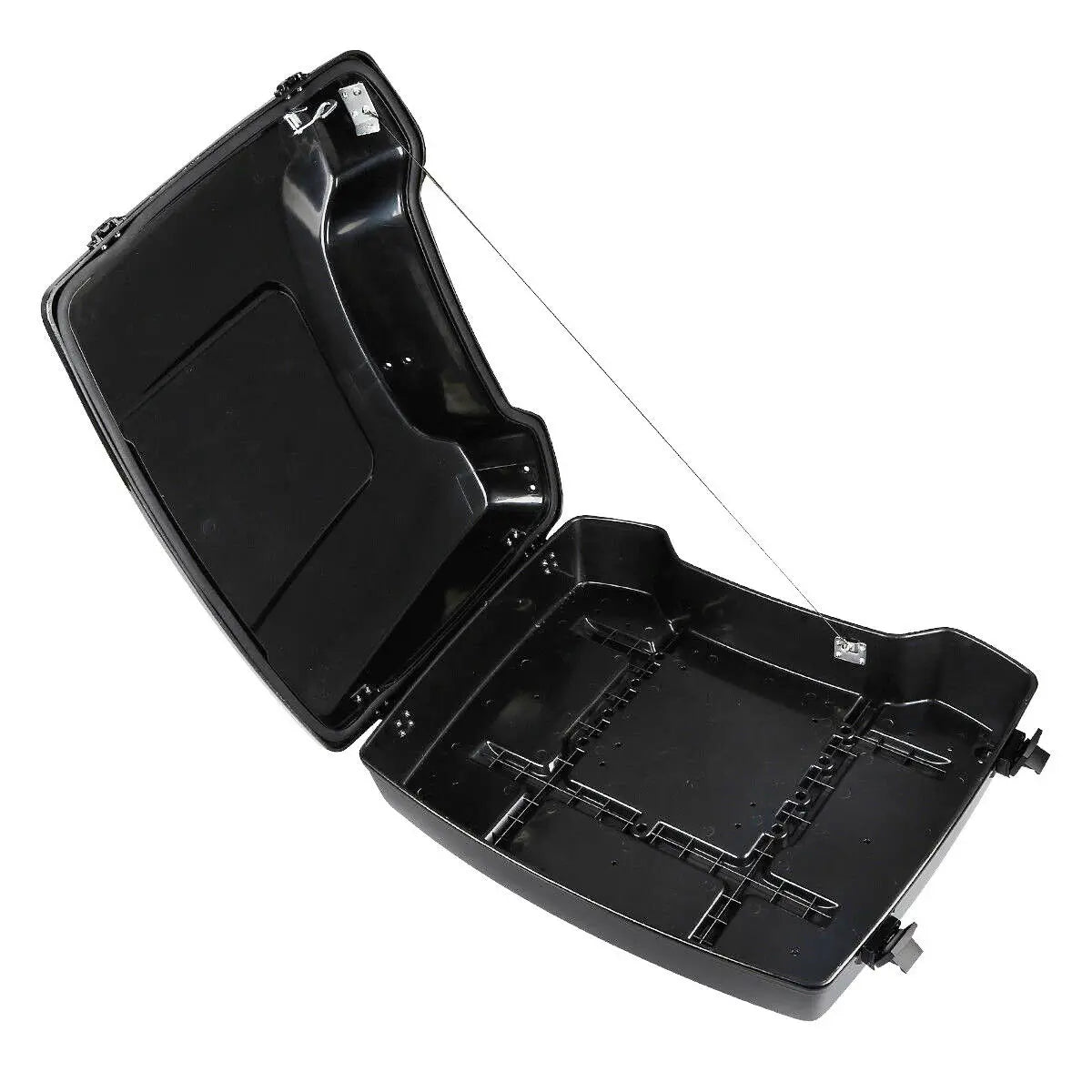 Motorcycle 5.5" Razor Trunk +Top Rack & Backrest For Harley Touring  Road King Street Electra Glide 1997-2013 2012