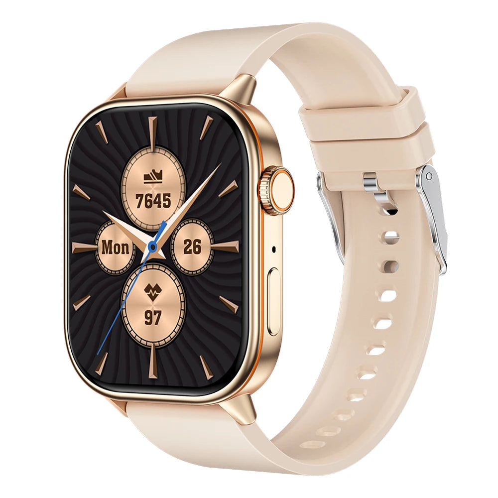 QX17 Relojes Smartwatch with Compass 2.01Inch BT Call Heart Rate Blood Oxygen IP68 Waterproof Men Sport Smart Watch 2025