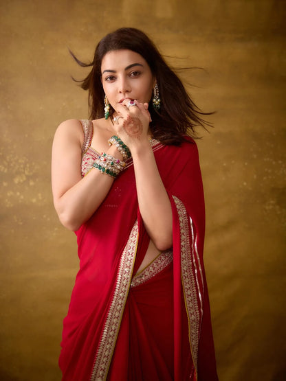 Designer Rangoli Silk Saree with Elegant Sequin & Dori Embroidery Floor-Length Party Wear Bollywood Inspired Look for Women