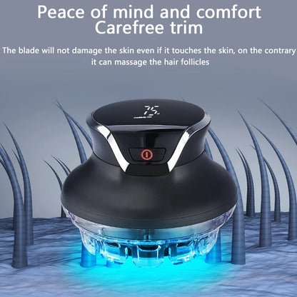 360 Rotating Bald Hair Clipper Shaved Head Artifact UFO Flying Saucer Cutter Head Innovative Portable Automatic Hair Trimmer