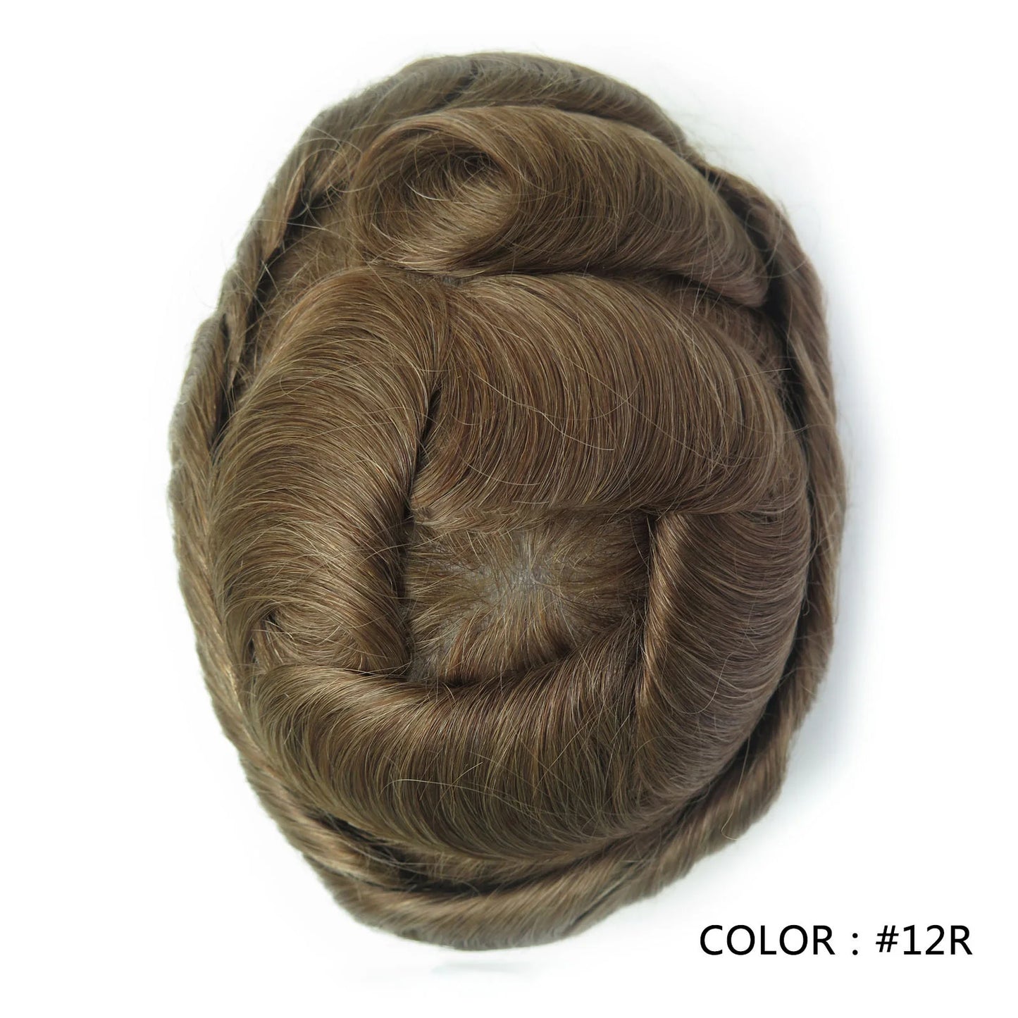 Full Swiss Lace base Blonde Hair toupee for Men indian remy hair Bleached Knots  Natural Hairline hair System for Man