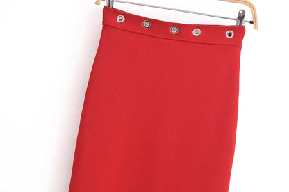 Women 2025 Spring New Chic Fashion Stretch Mid-Waist Midi Skirt Vintage Casual Female Long Skirts Mujer
