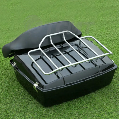Motorcycle 10.7" Chopped Trunk Set For Harley Touring Road King Street Glide Electra Glide 1997-2013
