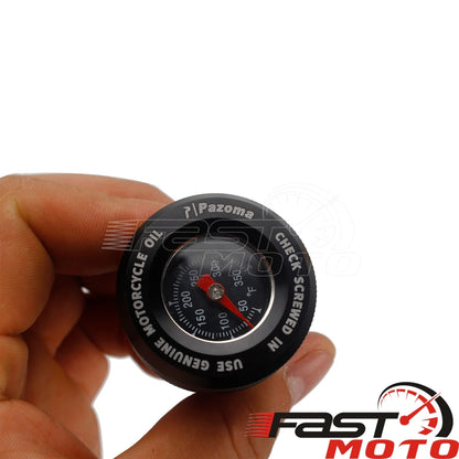 Motorcycle Oil Temperature Dipstick Oil Plug Temp Gauge Cap for Harley Softail Breakout FXBRS FXBR Deluxe FLDE Fat Street Bob