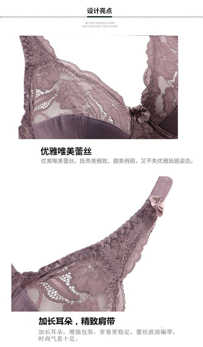 2025 New Large Bras CDE Underwired Non Padded Underwear For Women Ladies Sexy Full Cup Plus Size Female Lingerie