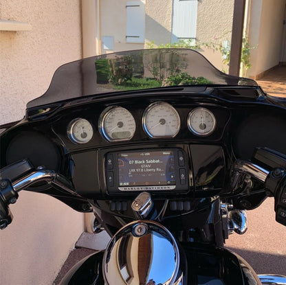 Black/Light blue/Clear4.5'' 7"10.5'' Windshield Fairing Windscreen Cover For Harley Electra Street Glide Touring 2014-2019