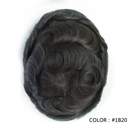 Full Swiss Lace base Blonde Hair toupee for Men indian remy hair Bleached Knots  Natural Hairline hair System for Man