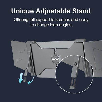 Wholesale Triple Screen Laptop FHD Portable Triple Monitor Dual Screen extra 15 Inch Screen for Laptop