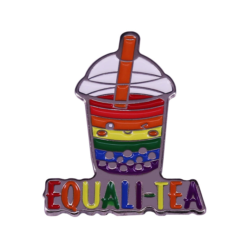 LGBTQ LGBT Gay Pride Rainbow Flag badge HS We're a little bit gay Moon Sounds Gay I'm In Love Wins Proudly Go Purride Cat Pin