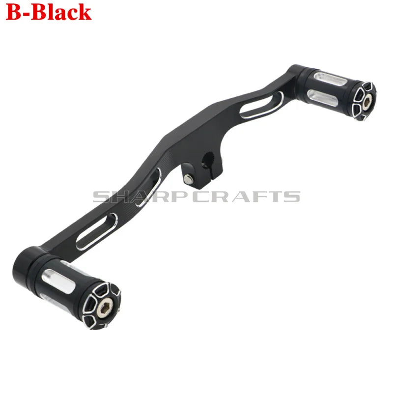 For Harley Dyna Street / Fat Bob Low Rider Super / Wide Glide Motobike CNC Mid-Controls Heel Toe Shifter Lever Shift With Pegs