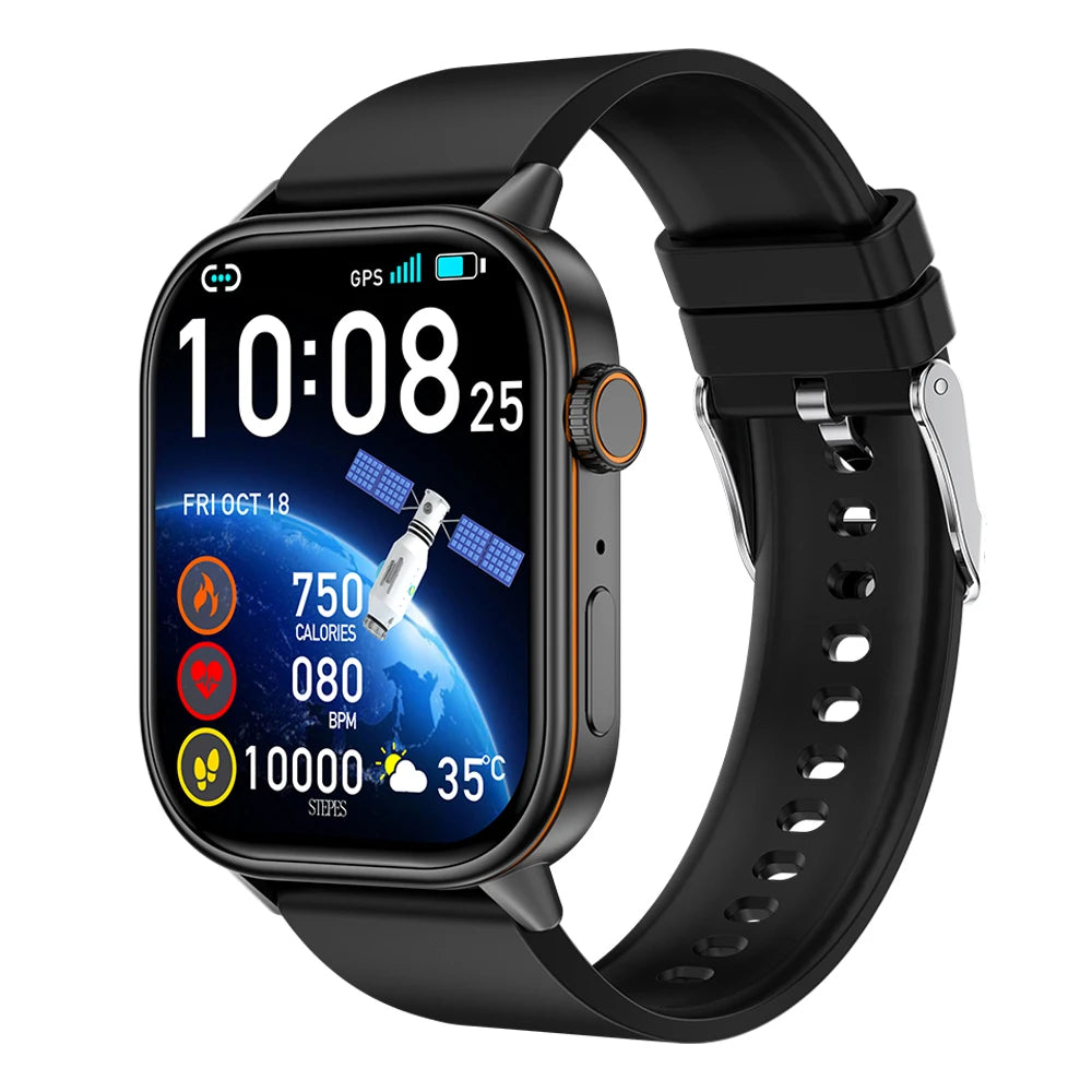 QX17 Relojes Smartwatch with Compass 2.01Inch BT Call Heart Rate Blood Oxygen IP68 Waterproof Men Sport Smart Watch 2025