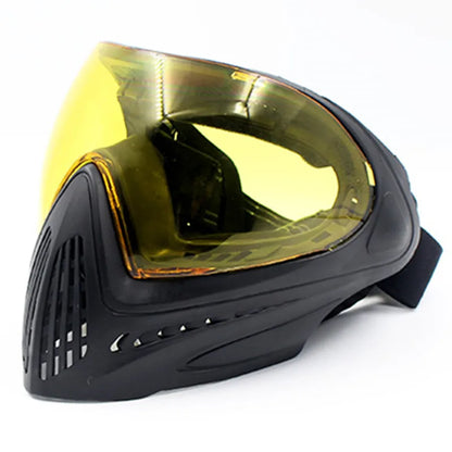F1 Full Face Tactical Mask With Single Layer Paintball Safety Anti-fog Goggle Tactical Mask Tactical Airsoft Equipment F0022