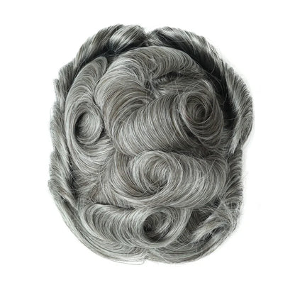 Full Swiss Lace base Blonde Hair toupee for Men indian remy hair Bleached Knots  Natural Hairline hair System for Man