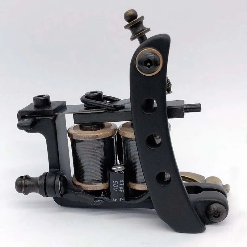 TRUE STAR Newest 10 Wrap Coils Hand-assembled Tattoo Machine Gun For Liner Shader Cast-iron Tattoo Machines