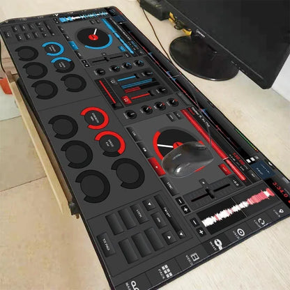 Radio Dj Workbench Mouse Pad Gamer XL Large HD Mousepad XXL Desk Mats MousePads Natural Rubber Carpet Anti Slip Laptop Mice Pad