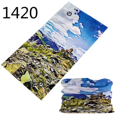 1401-1450 Magic Scarf Outdoor Sports Bicycle Headband Bike Cycling Bandana Neck Tube Warmer Bandanas Scraf Men Hiking Headband