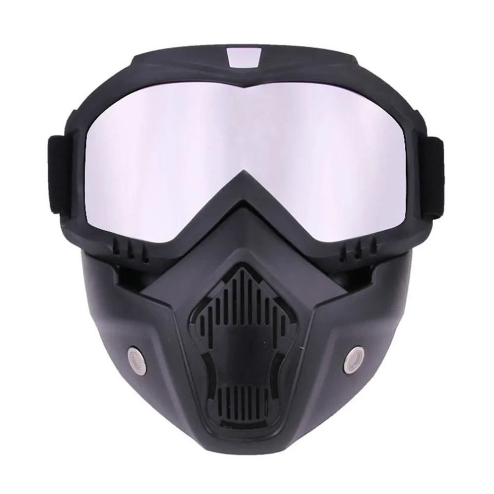 Protective Motorcycle Face Mask Removable Full Face Tactical Motorcycle Helmet Goggles Riding Motocross Glasses Moto Accessories