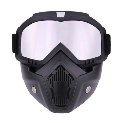 Protective Motorcycle Face Mask Removable Full Face Tactical Motorcycle Helmet Goggles Riding Motocross Glasses Moto Accessories