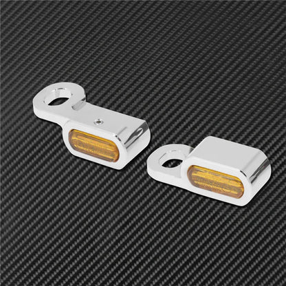 Motorcycle LED E Mark Turn Signal Light Indicator Mini Running Lamp For Harley Softail Touring Sportster XL 883 1200 FLHX Fatboy