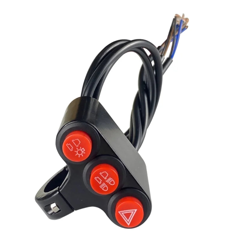 7/8"22MM Universal Motorcycle Modification Switch Handlebar Switch on OFF Headlight Switch