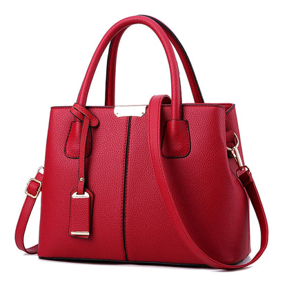 Women Solid Color Handbag Elegant Leather Large Capacity Messenger Pack For Women 2023 New Handbags For Women Daily Shoulder Bag