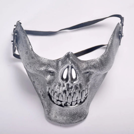 Half Face Skull Mask Masquerade Carnival Prom Masque Anti-terrorism Skeleton Mask Painted Cosplay Halloween Horror Style Masks