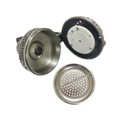 25/50g Multifunctional Metal E-Shisha Smokepan Electronic Tobacco Bowl Ceramic Charcoal For Hookah Sheesha Chicha Narguile Set