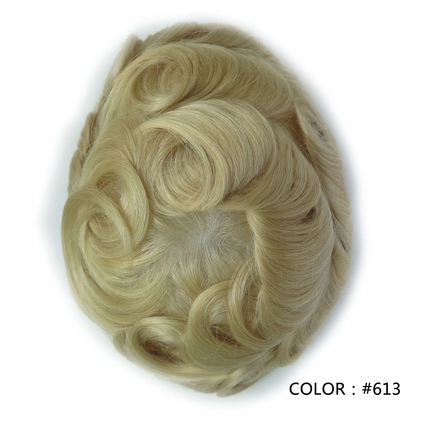 Full Swiss Lace base Blonde Hair toupee for Men indian remy hair Bleached Knots  Natural Hairline hair System for Man