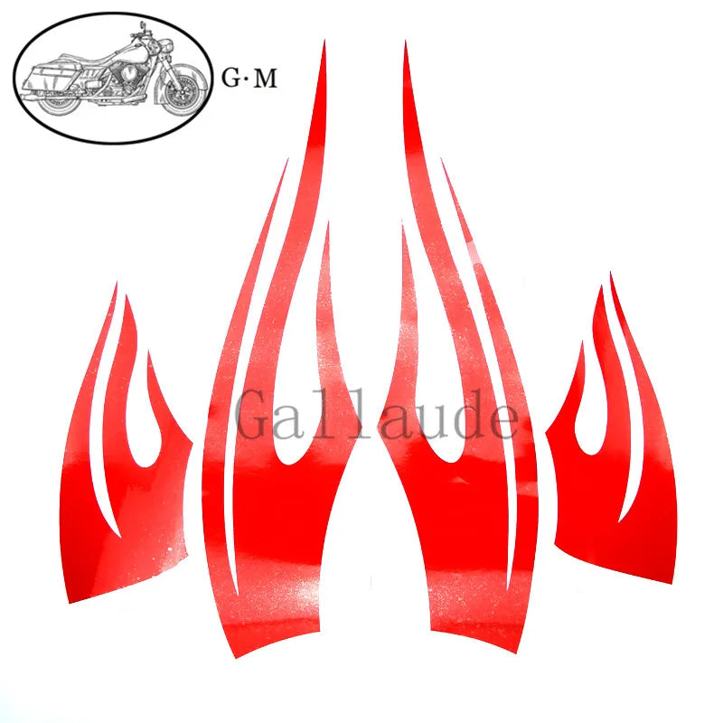 Flame Decals Fairing Vinyls Stickers For Harley Touring Street Glide Electra Glide Ultra Classic Trike Models