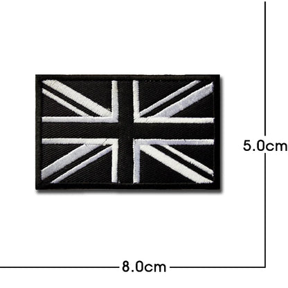 United Kingdom Flag Embroidery ENGLAND Patch PVC hook loop Great Britain National UK GB Flags Patches Embroidered Badges