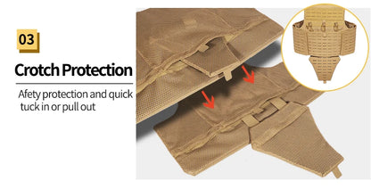 YAKEDA full protective plate carrier breathable wear vest training CS vest outdoor camping equipment molle Hunting vest
