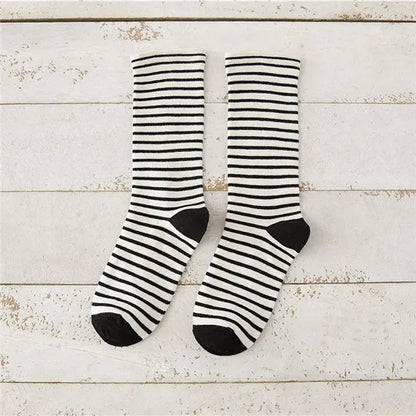 Women Socks New Autumn Winter Fashion Harajuku Colorful Striped Socks Cotton Thick Warm Long Funny Crew Sock Korean Style Meias