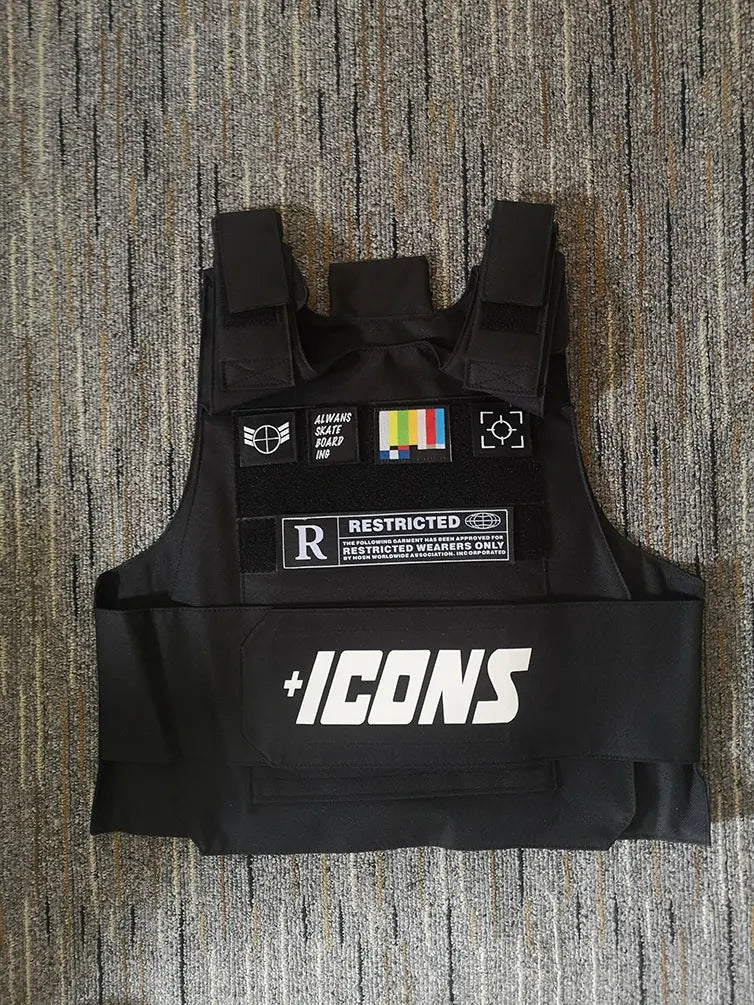 2022 rapper hiphop MC VEST TANK TOP fashion new design top street fashion icons Tactical vest Colete Tatico Chalecos para hombre