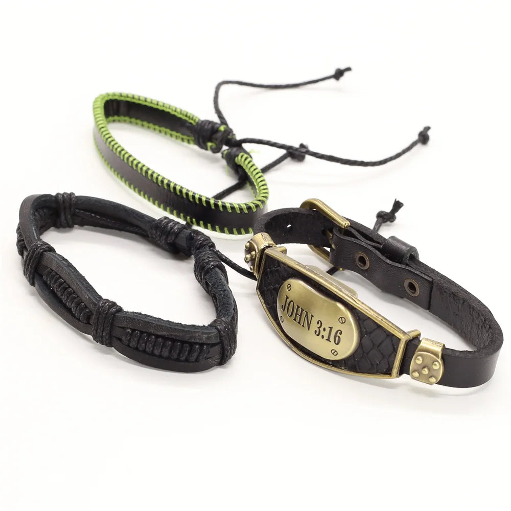 Alloy Scorpion Charm Braided Leopard Genuine Men Leather Bracelets For Women Wrap Wristbands Bangles Homme Wholesale Jewel