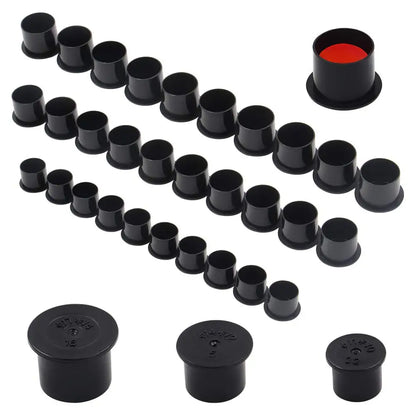 100/1000pcs Tattoo Ink Cups Caps Ink Holder 11mm 14mm 17mm Permanent Makeup Black Pigment Ink Caps Tattoo Accessories