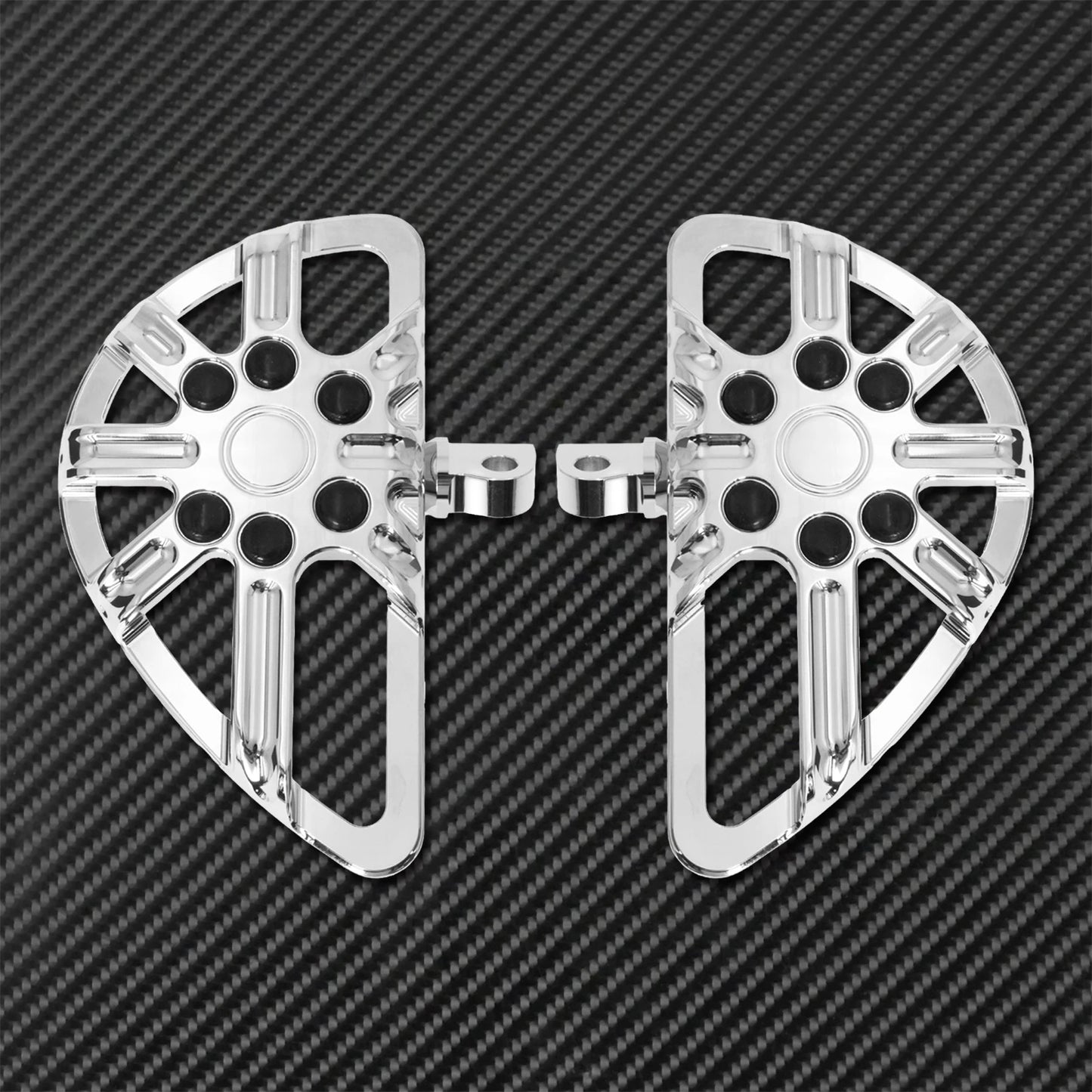 Motorcycle Floorboard Front Rear Footrest Driver Footpeg Passenger Pedal For Harley Touring Electra Street Glide Dyna Softail FL