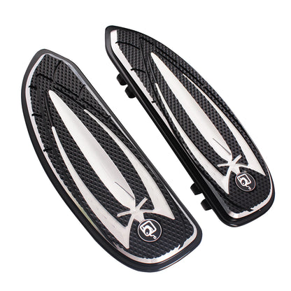 1 Pair Front Floorboards Foot Pegs Footrest Footboard For Harley FLD Dyna 2012 2013 2014 2015 2016 Motorcycle Aluminum