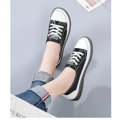 Women's Genuine Leather Sneakers Women Casual Fashionable Sports Shoes Vulcanized Woman Summer Flat Shoe Ladies White 40