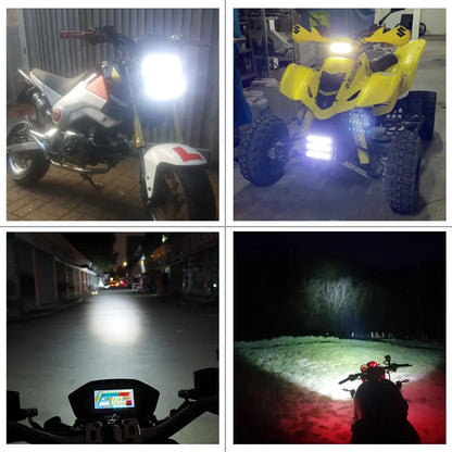 Motorcycle Headlight Headlamp Light Waterproof Front Fork Light Lamp With Bracket For Honda Grom MSX 125SF Ducati Venom MSX125